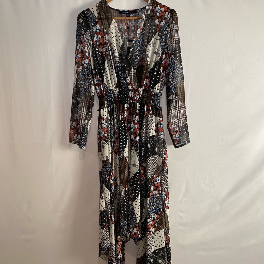 Tommy Hilfiger Bohemian Multi-Print Sheer Dress